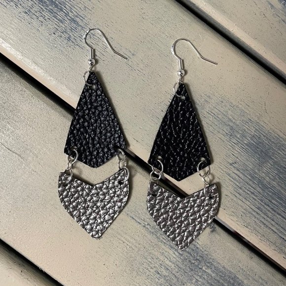 3/$35 Handmade Leather Earrings - Picture 8 of 15